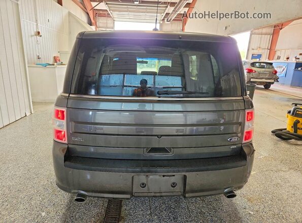 2FMHK6C83GBA16277 2016 FORD FLEX Gray Вид ззаду