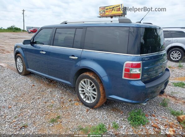 2FMHK6C83KBA27546 2019 FORD FLEX Blue Trasero izquierdo