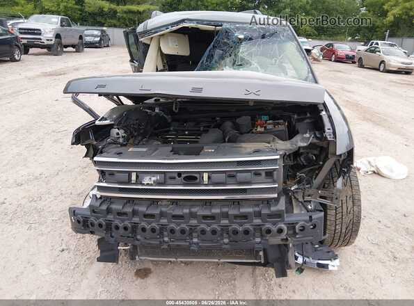 2FMHK6C85JBA03974 2018 FORD FLEX Gray Widok wnętrza z tyłu