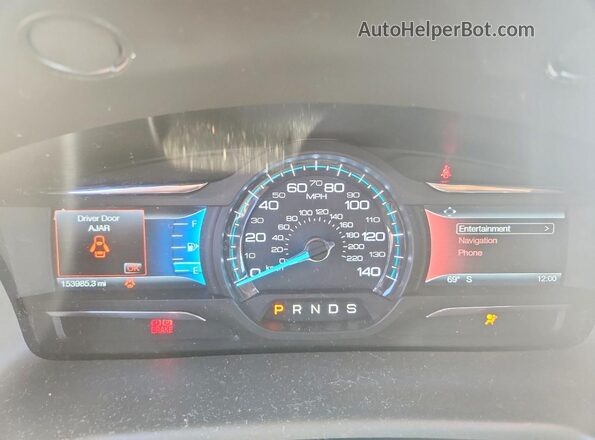 2FMHK6C85JBA04073 2018 FORD FLEX Gray Սարքավորումների վահանակի տեսք