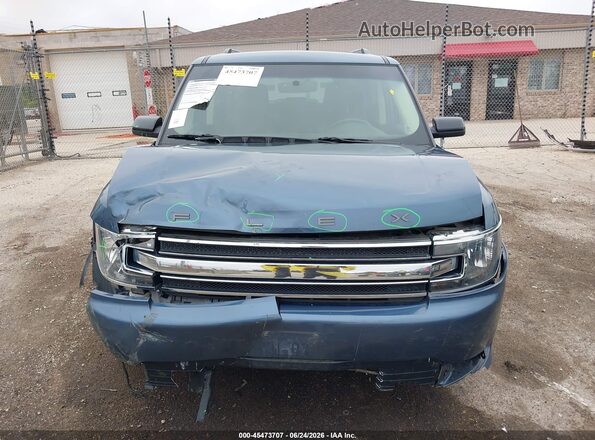 2FMHK6C85JBA21987 2018 FORD FLEX Синий Вид задней части салона