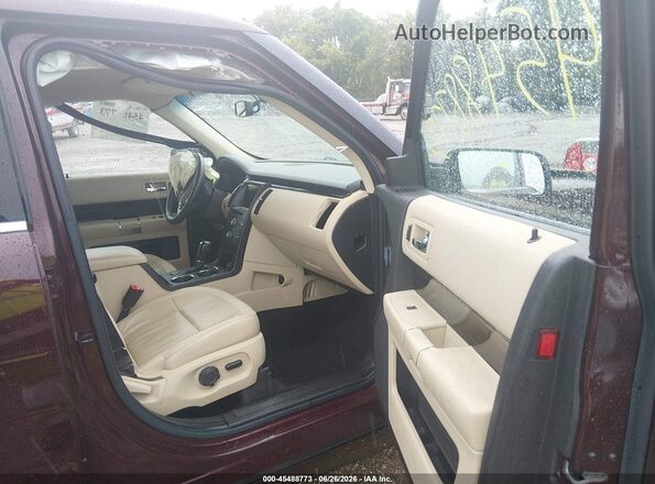 2FMHK6C85KBA07136 2019 FORD FLEX Maroon Front interior view