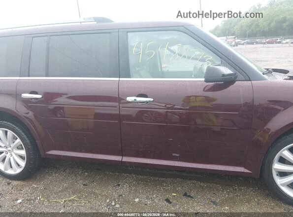 2FMHK6C85KBA07136 2019 FORD FLEX Maroon Rear interior view