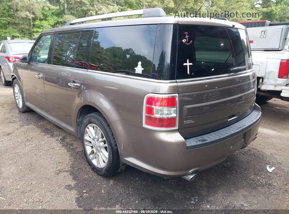 2FMHK6C85KBA15477 2019 FORD FLEX Brown Задня ліва чверть