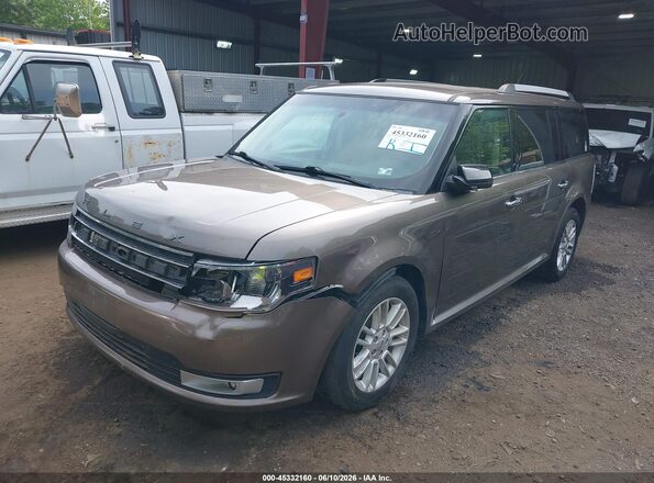 2FMHK6C85KBA15477 2019 FORD FLEX Brown Передня ліва чверть