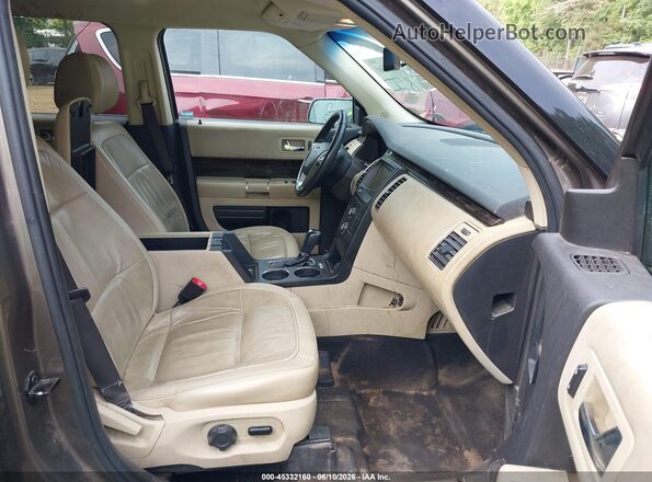 2FMHK6C85KBA15477 2019 FORD FLEX Brown Вид салону спереду