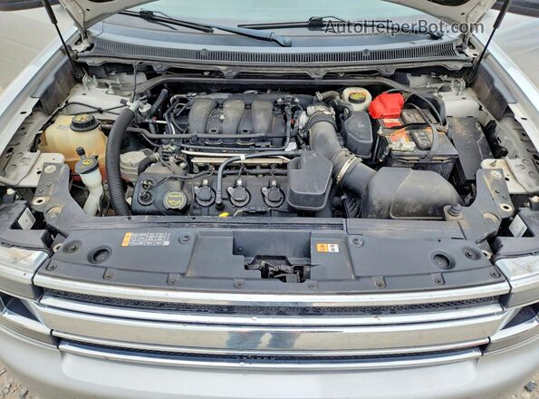 2FMHK6C86HBA04240 2017 FORD FLEX Silver Widok komory silnika