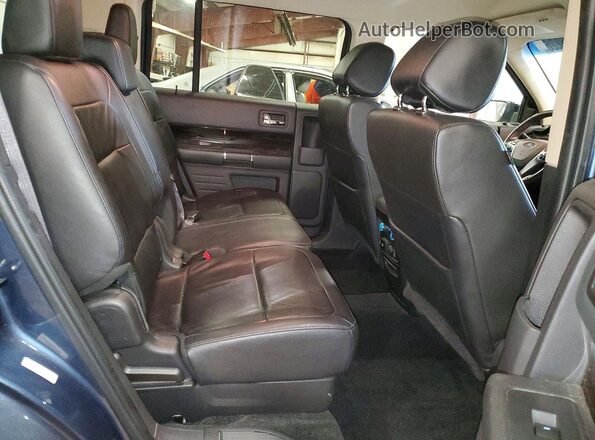 2FMHK6C86KBA30585 2019 FORD FLEX Blue Vista interior trasera