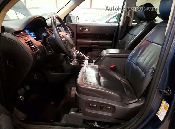 2FMHK6C86KBA30585 2019 FORD FLEX Blue Vista interior delantera
