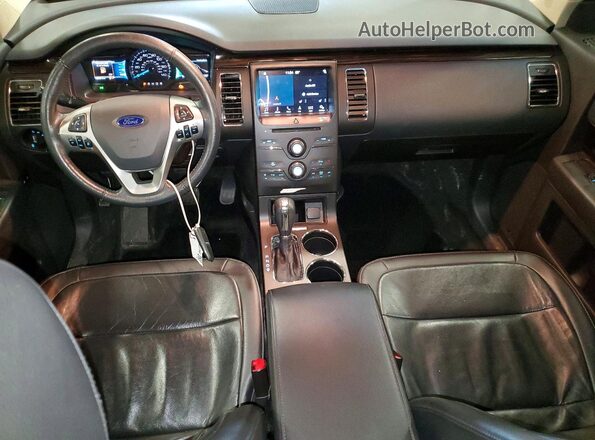 2FMHK6C86KBA30585 2019 FORD FLEX Blue Vista del salpicadero