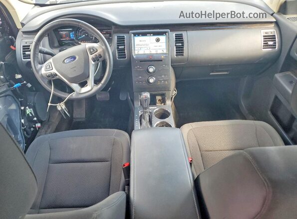 2FMHK6C87HBA08989 2017 FORD FLEX Black Առջևի վահանակի տեսք
