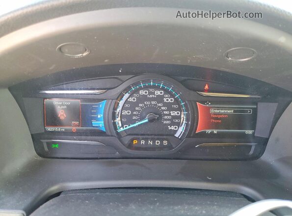 2FMHK6C87KBA22821 2019 FORD FLEX Серый Вид щитка приборов