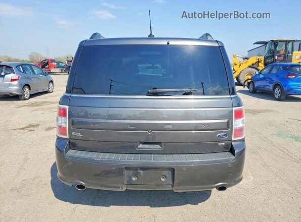 2FMHK6C87KBA22821 2019 FORD FLEX Серый Вид сзади