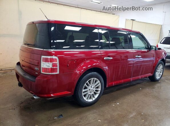 2FMHK6C87KBA31647 2019 FORD FLEX Red Задня права чверть