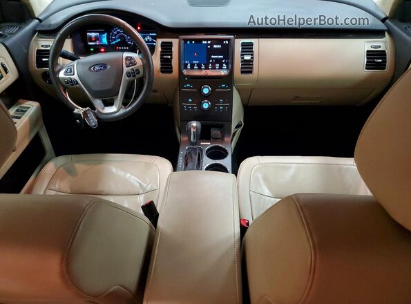2FMHK6C87KBA31647 2019 FORD FLEX Red Вид панелі приладів