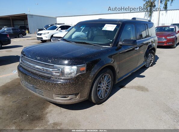 2FMHK6C88HBA09682 2017 FORD FLEX Black Vista tres cuartos delantera izquierda