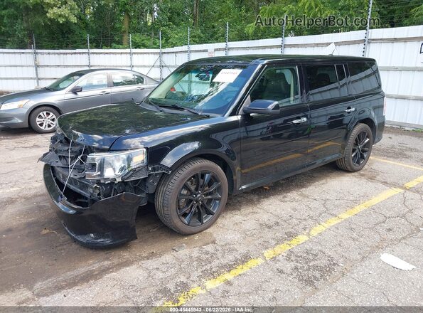 2FMHK6C89KBA19824 2019 FORD FLEX Черный Передняя левая четверть