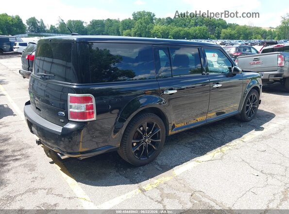 2FMHK6C89KBA19824 2019 FORD FLEX Черный Задняя правая четверть