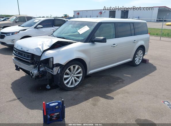 2FMHK6C8XGBA21072 2016 FORD FLEX Silver Vista tres cuartos delantera izquierda