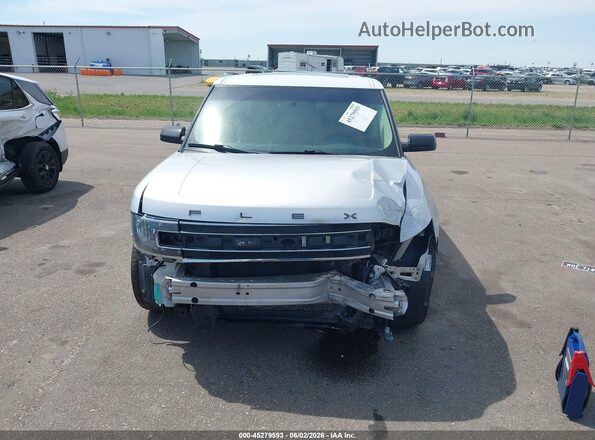 2FMHK6C8XGBA21072 2016 FORD FLEX Silver Vista interior trasera