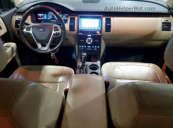 2FMHK6D80HBA03664 2017 FORD FLEX Black Widok deski rozdzielczej