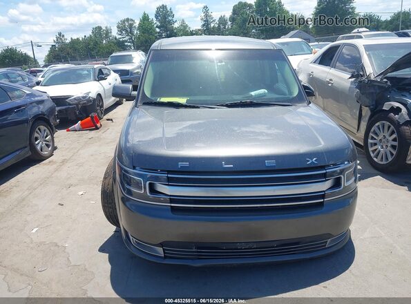 2FMHK6D81KBA03132 2019 FORD FLEX Gray უკანა სალონის ხედი