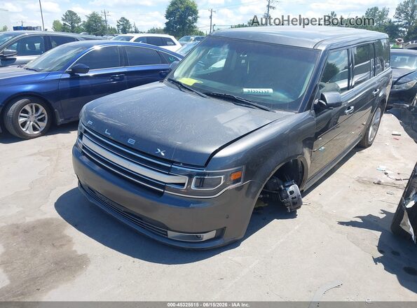 2FMHK6D81KBA03132 2019 FORD FLEX Gray წინა მარცხენა ხედი სამი მეოთხედიდან
