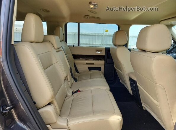 2FMHK6D84KBA20474 2019 FORD FLEX Black Вид задньої частини салону