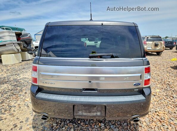 2FMHK6D84KBA20474 2019 FORD FLEX Black Вид ззаду