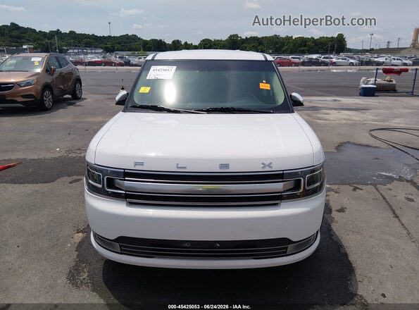 2FMHK6D85HBA07208 2017 FORD FLEX White ხელსაწყოთა პანელის ხედი