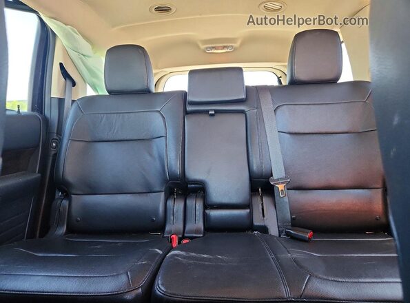 2FMHK6D85KBA06230 2019 FORD FLEX Black Rear seats view