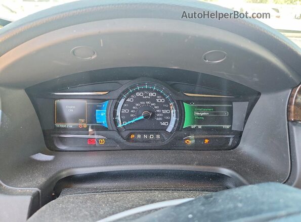 2FMHK6D85KBA06230 2019 FORD FLEX Black Instrument cluster view
