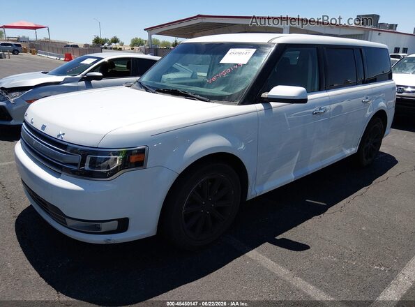 2FMHK6D86KBA03207 2019 FORD FLEX Белый Передняя левая четверть