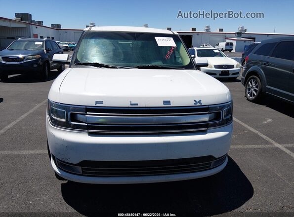 2FMHK6D86KBA03207 2019 FORD FLEX Белый Вид задней части салона