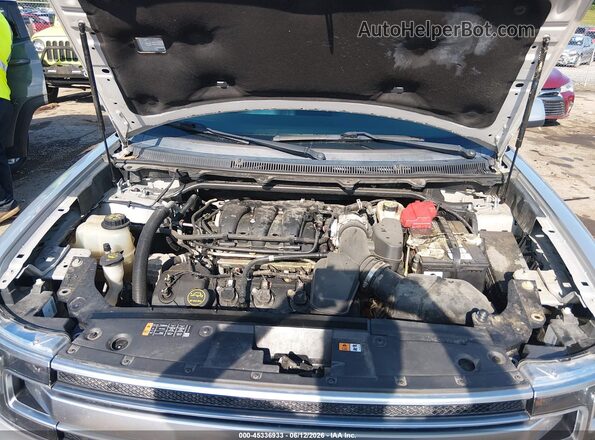 2FMHK6D86KBA36157 2019 FORD FLEX Silver Widok z tyłu