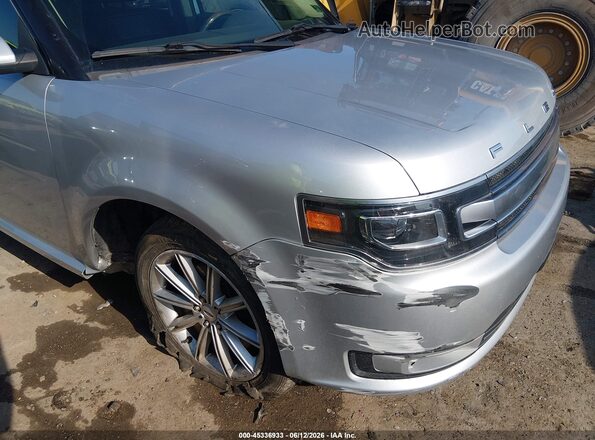 2FMHK6D86KBA36157 2019 FORD FLEX Silver Widok z przodu