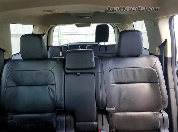 2FMHK6D87KBA22574 2019 FORD FLEX Black Rear seats view