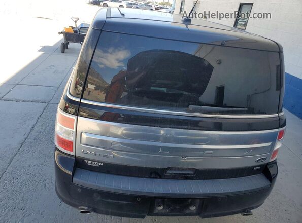 2FMHK6D88KBA35947 2019 FORD FLEX Black Rear view