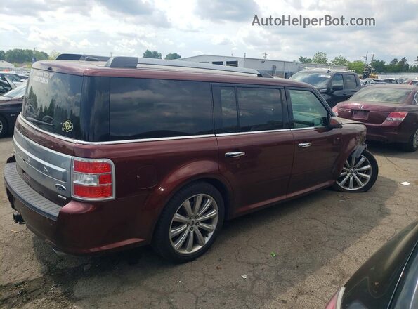 2FMHK6DTXGBA08454 2016 FORD FLEX Maroon უკანა მარჯვენა