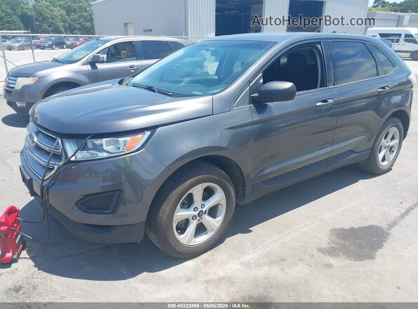 2FMPK3G90HBB87325 2017 FORD EDGE Gray Առջևի ձախ երեք քառորդ տեսարան