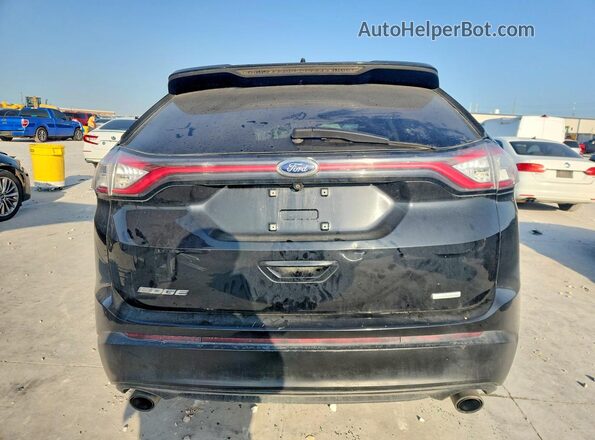 2FMPK3G90JBC00239 2018 FORD EDGE Black წინა სალონის ხედი
