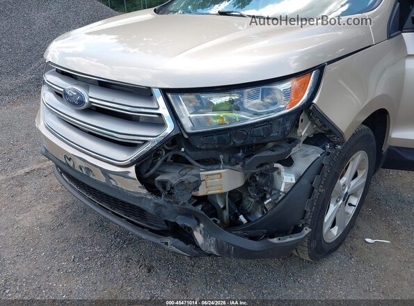 2FMPK3G90JBC02783 2018 FORD EDGE Beige Դիմացի տեսք