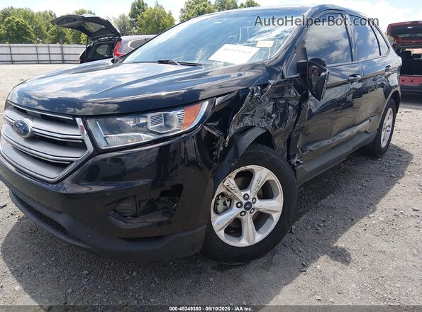 2FMPK3G91JBC06535 2018 FORD EDGE Black წინა ხედი