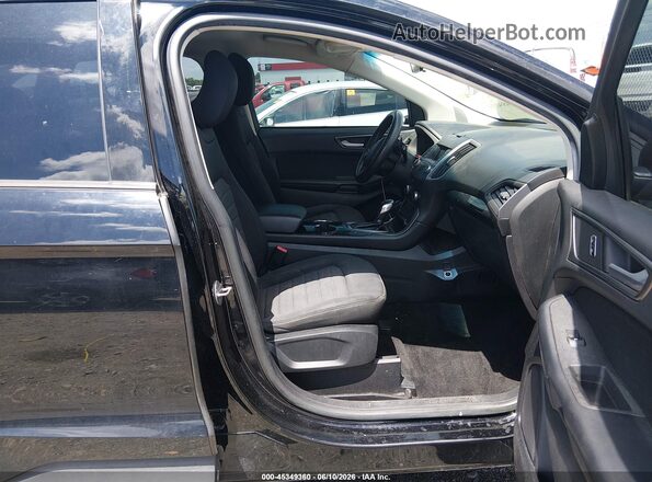 2FMPK3G91JBC06535 2018 FORD EDGE Black წინა სალონის ხედი