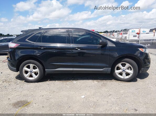 2FMPK3G91JBC06535 2018 FORD EDGE Black უკანა სალონის ხედი