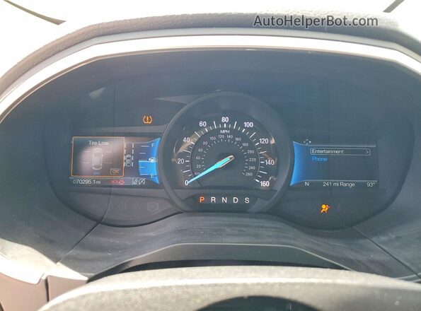 2FMPK3G91MBA22443 2021 FORD EDGE White Սարքավորումների վահանակի տեսք