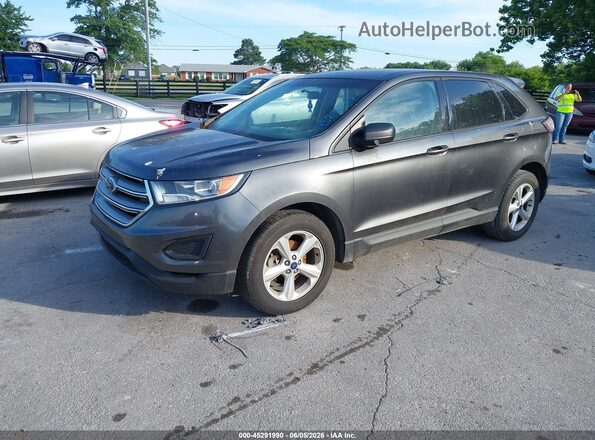 2FMPK3G92JBC02641 2018 FORD EDGE Gray Առջևի ձախ երեք քառորդ տեսարան