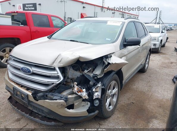 2FMPK3G93JBB25908 2018 FORD EDGE Tan Առջևի ձախ երեք քառորդ տեսարան