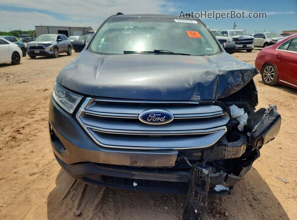 2FMPK3G93JBC55168 2018 FORD EDGE Gray წინა ხედი