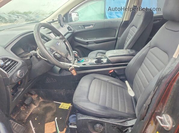 2FMPK3G93JBC55168 2018 FORD EDGE Gray წინა სალონის ხედი